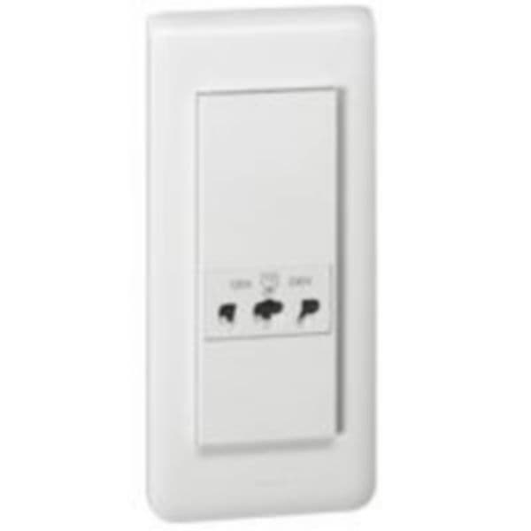 Legrand Arteor 572153 ổ cắm máy cạo râu 230V 120-230V 3 module màu trắng