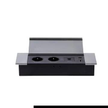 PSS-08F ổ cắm điện âm bàn lật tay cho bàn họp